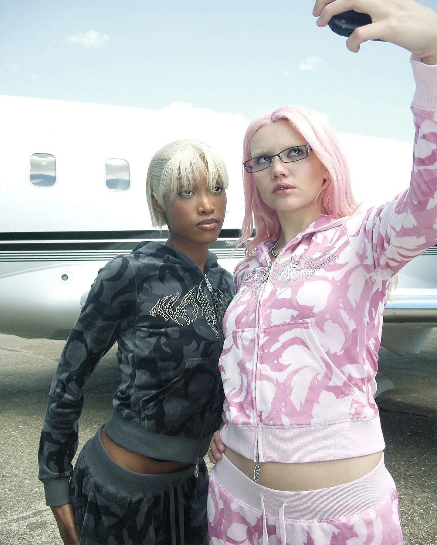 named-collective-blade-camo-velour-zip-hoodie-pink