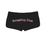 Accepting Tips Rhinestone Micro Racer Shorts Black