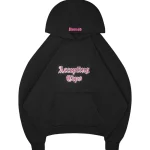 Accepting Tips Rhinestone Pullover Hoodie Black