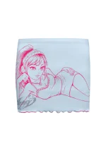 Bff Micro Tube Skirt Baby Blue