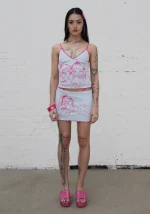 Bff Micro Tube Skirt Baby Blue-2