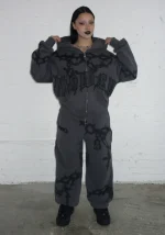 Chains ZIP Hoodie Cast Iron-1