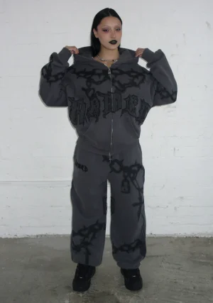 Chains ZIP Hoodie Cast Iron-1