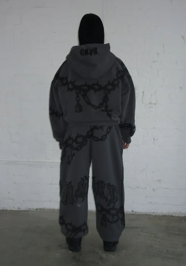 Chains ZIP Hoodie Cast Iron-2