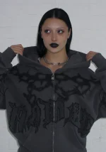 Chains ZIP Hoodie Cast Iron-3