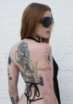 Charisma Charm Backless Halterneck Top Black-3