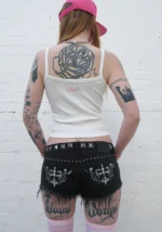 Cherish Pointelle Cami Top White-5