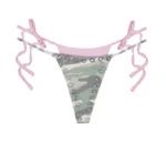 Collide Double Layer Thong Bikini Bottoms Camo