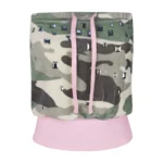 Collide Studded Velour Tube Top Camo