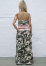 Collide Studded Velour Tube Top Camo-6