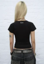 Corrupted Rhinestone Baby Tee Black-1