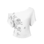 Cryptic Rhinestone Off The Shoulder Top White
