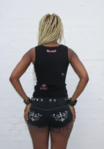 Cryptic Rhinestone Tank Top Black-2