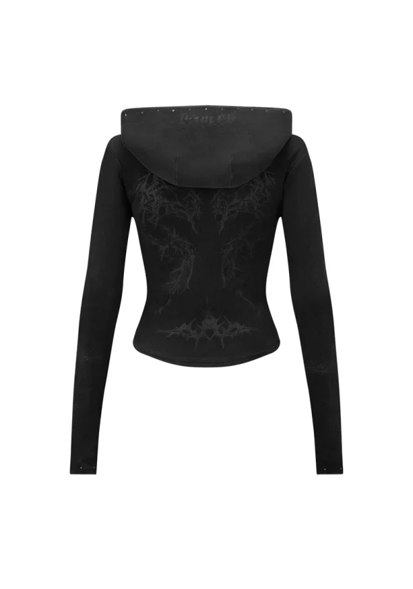Curse Sculpt Stretch ZIP Hoodie Washed Charcoal-6