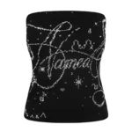 Dreamer Rhinestone Tube Top Black