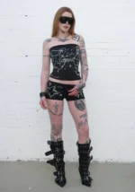 Dreamer Rhinestone Tube Top Black-4