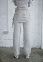 Envy Sculpt Stretch Two Piece Skirt Trouser Set Mist Grey-2