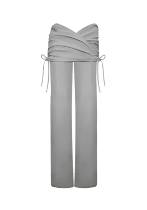 Envy Sculpt Stretch Two Piece Skirt Trouser Set Mist Grey