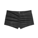 Envy Snakeskin Hotpant Shorts Charcoal