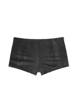 Envy Snakeskin Hotpant Shorts Charcoal-6