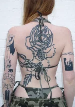 Faithful Studded Cheeky Bikini Bottoms Camo-6