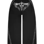 Fallen Hook And Eye Oversized Sweatpants Black