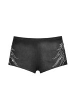 Fallen Rhinestone Micro Hotpant Shorts Washed Black-5