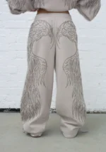 Fallen Studded Oversized Sweatpants Bone-1