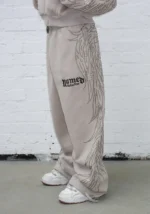 Fallen Studded Oversized Sweatpants Bone-5