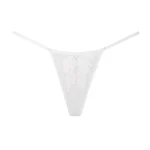 Fallen Wings Charm Mesh G-string White