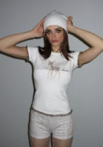 Fawn Deer Baby Tee White-1