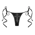 Feral Studded Bikini Bottoms Black
