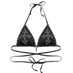 Feral Studded Bikini Top Black