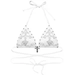 Feral Studded Bikini Top White