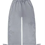 Feral Studded Oversized Sweatpants Washed Grey