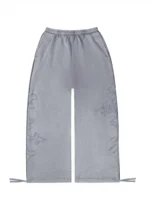 Feral Studded Oversized Sweatpants Washed Grey