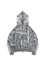Forbidden ZIP Hoodie Snow