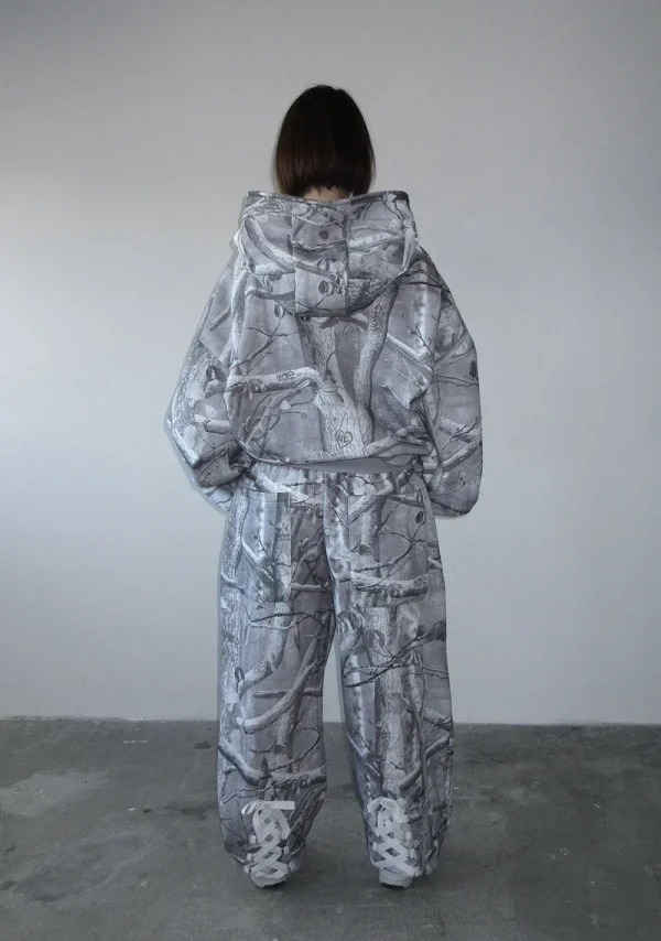 Forbidden ZIP Hoodie Snow-2