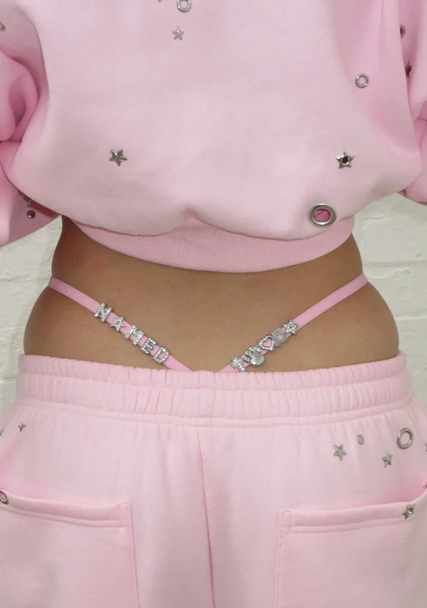 Glitch Charm G-string Baby Pink-1
