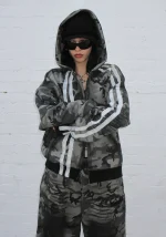 Grime ZIP Hoodie Grey Camo-1