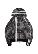 Grime ZIP Hoodie Grey Camo