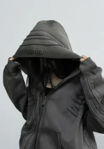 Grime ZIP Hoodie Washed Slate-5