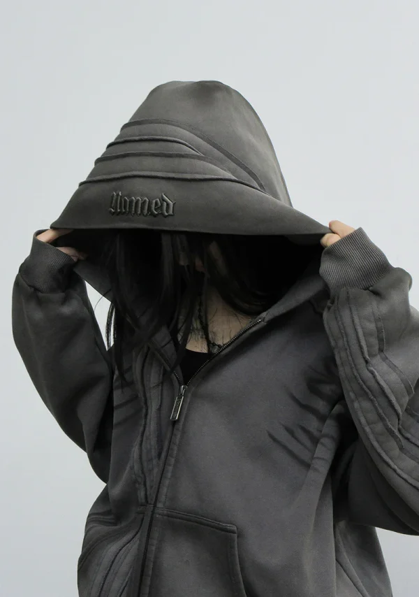 Grime ZIP Hoodie Washed Slate-5