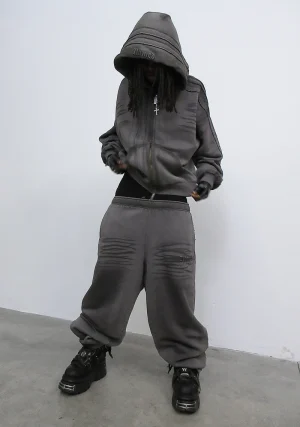Grime ZIP Hoodie Washed Slate_1