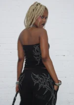 Haunt Studded Tube Top Black-5