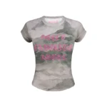 Hell's Favorite Rhinestone Baby Tee Camo