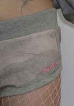 Hell's Favorite Rhinestone Micro Racer Shorts Camo-3