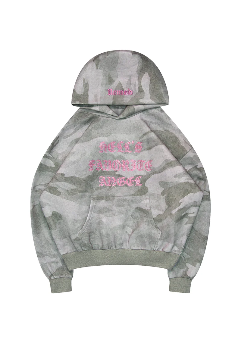 Hell's Favorite Rhinestone Pullover Hoodie Camo Hell's Favorite Rhinestone Pullover Hoodie Camo