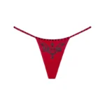Ignite Rhinestone Thong Red