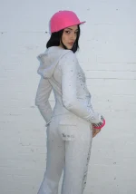 Knight Studded Fitted Hoodie Grey Marl-2